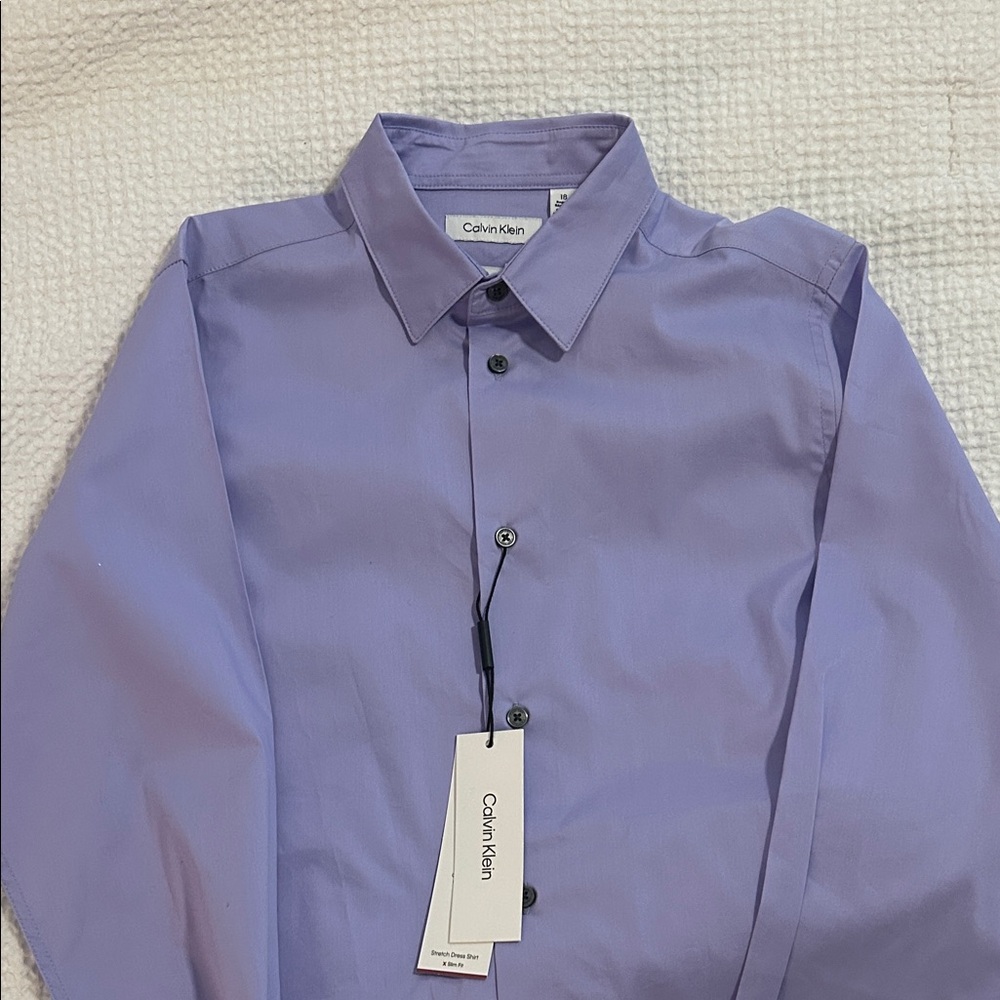 Calvin Klein Boys Purple Shirt